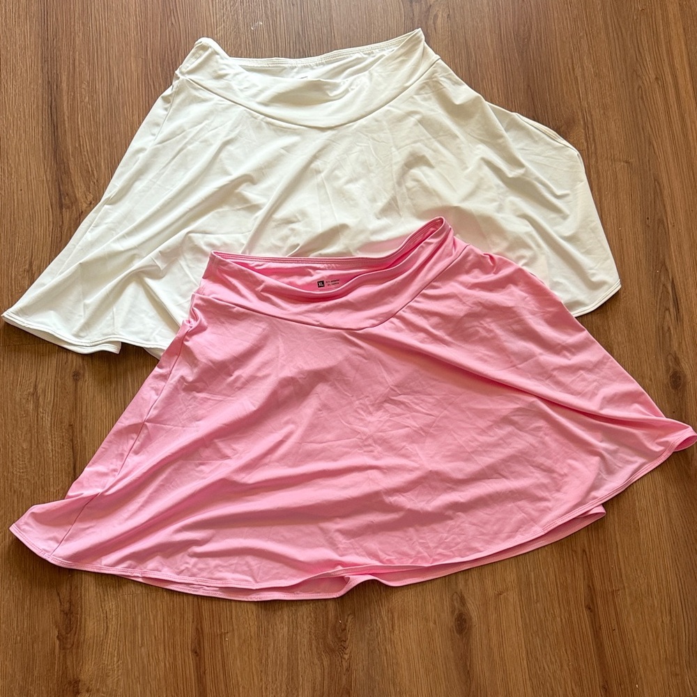 Elegant Pink and White Women's Skort
